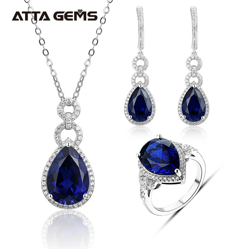 Zultanite Diaspore Gemstone Jewelry Set for Women Solid 925 Sterling Silver Ring Earrings Necklace Handmade Jewelry Set