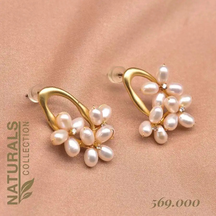 Nautral Fresh Water Purple Pearl Flower Earrings for Women Engagement Fine Jewelry Pendientes   Earrings Bulk