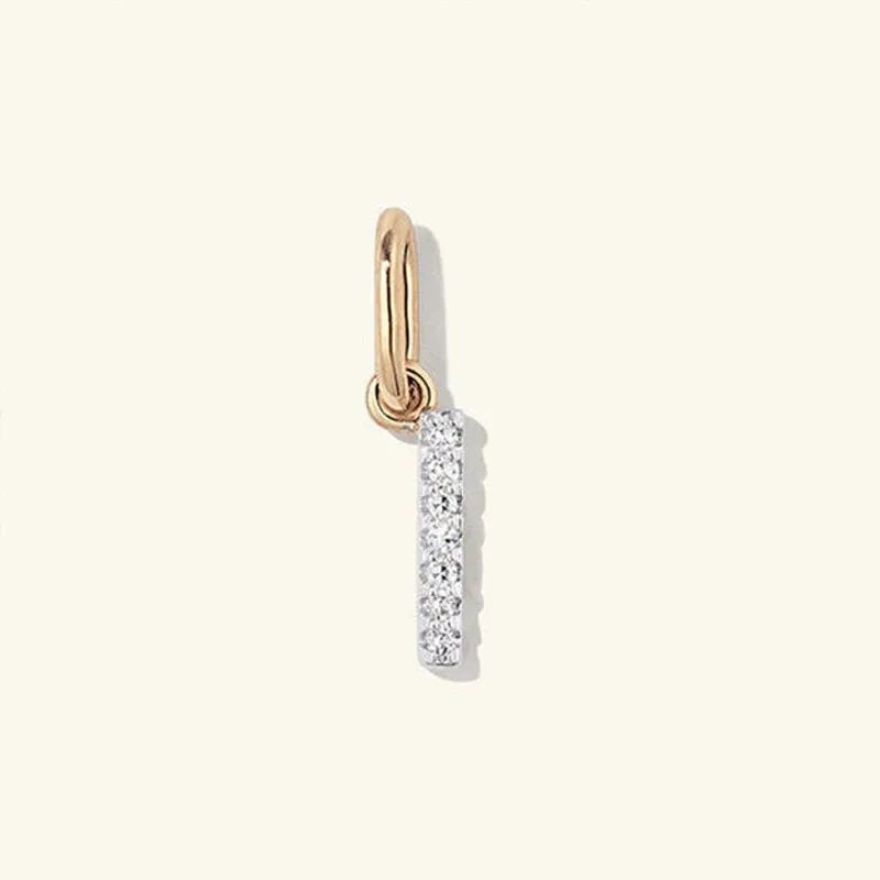 REDheart Fashion Jewelry 925 Sterling Silver Full Zircon Sparkling 26 Letters Pendant Necklaces Women Luxury Silver Necklace