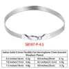 RINNTIN SB Finding Jewelry Men Cuban Link Chain Bracelet Custom Pulsera Men Hip Hop 925 Sterling Silver Chain Bracelet