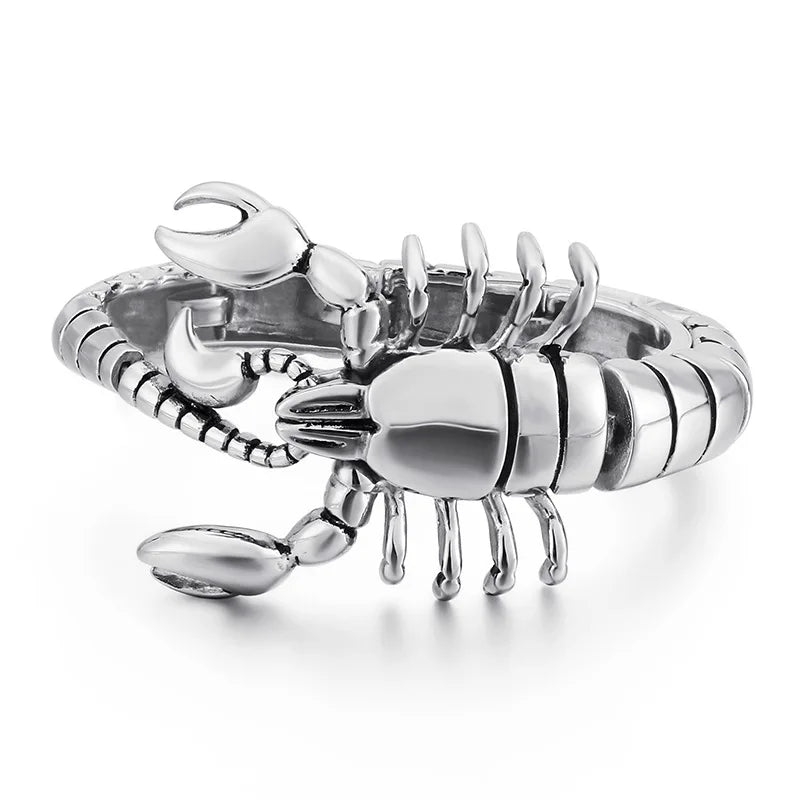 Kalen Trendy Bold Casting Creative Scorpion Bracelet Domineering Animal Stainless Steel Hand Jewelry Factory Wholesale