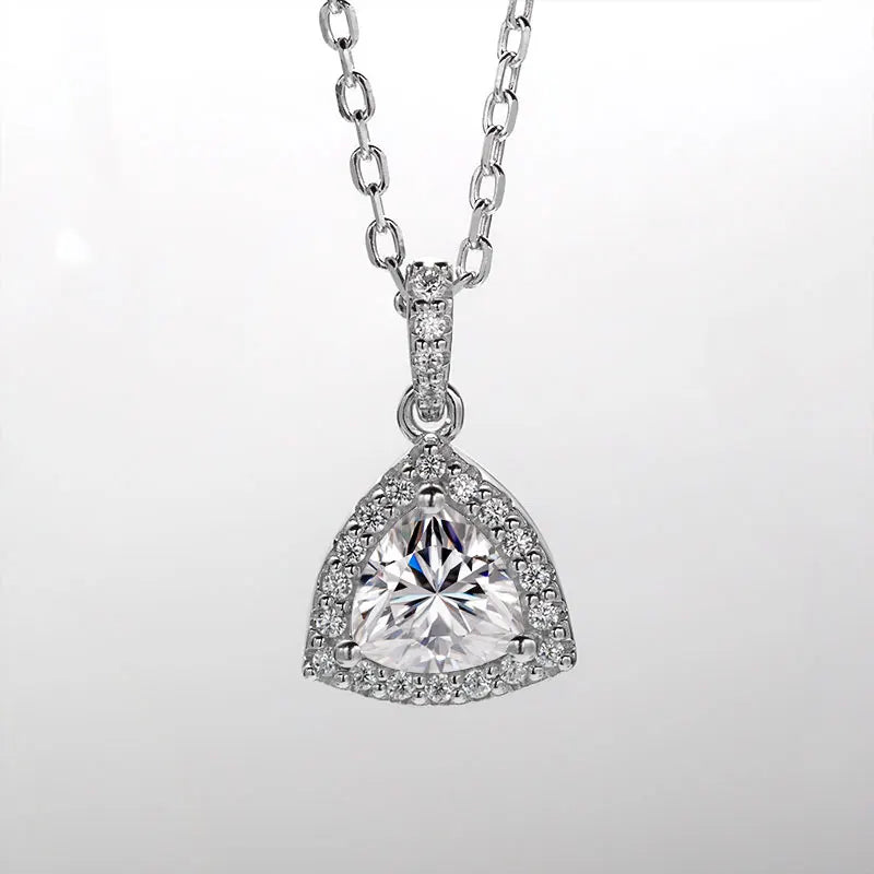 ArtistA HL05T Abiding Fine Jewelry 925 Silver Gra Certified Trillion Cut VVS DEF Color Moissanite Bridal 3 Pieces Jewelry Sets