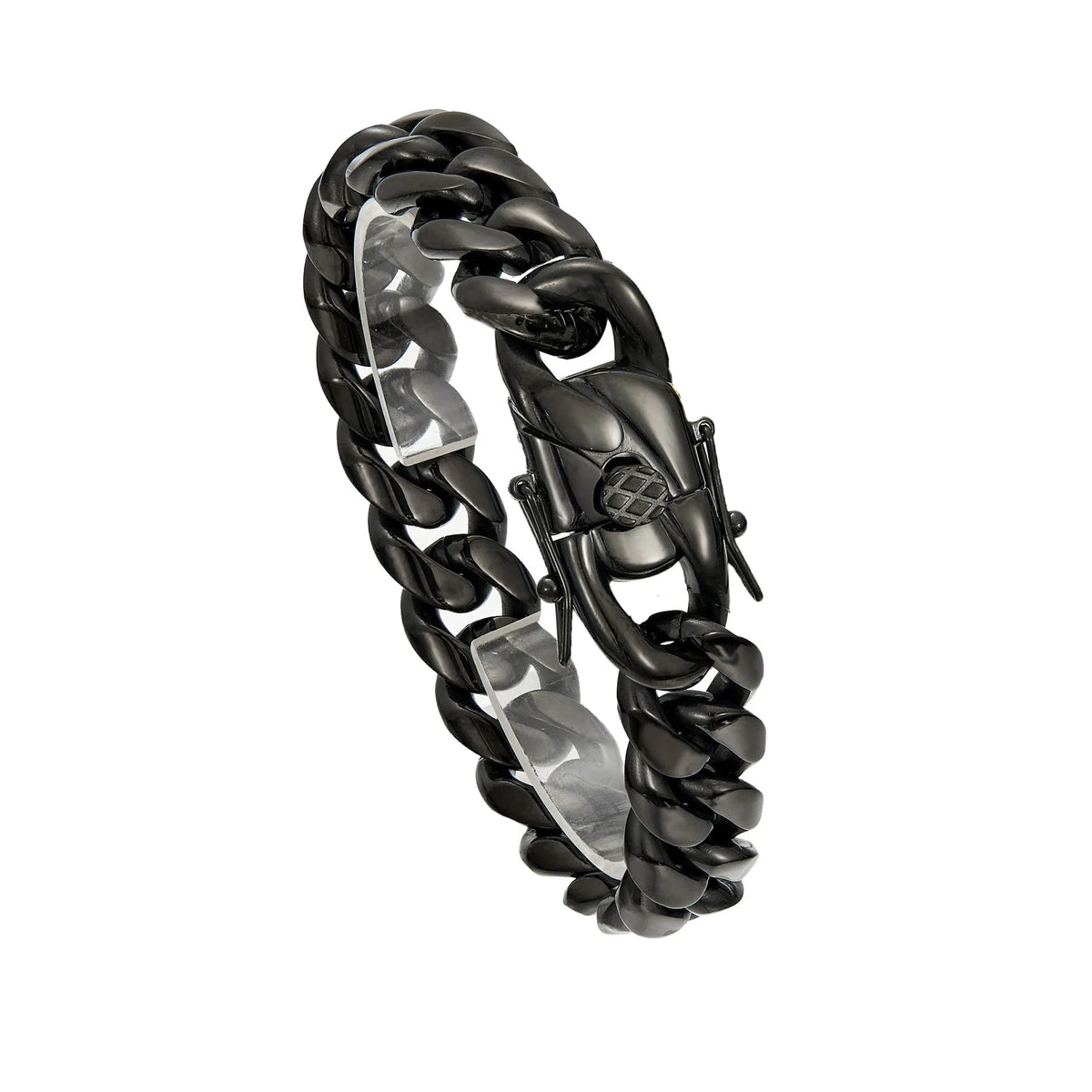 REBEL S&S REBEL 14mm Black Gun Plated Stainless Steel Cuban Link Chain