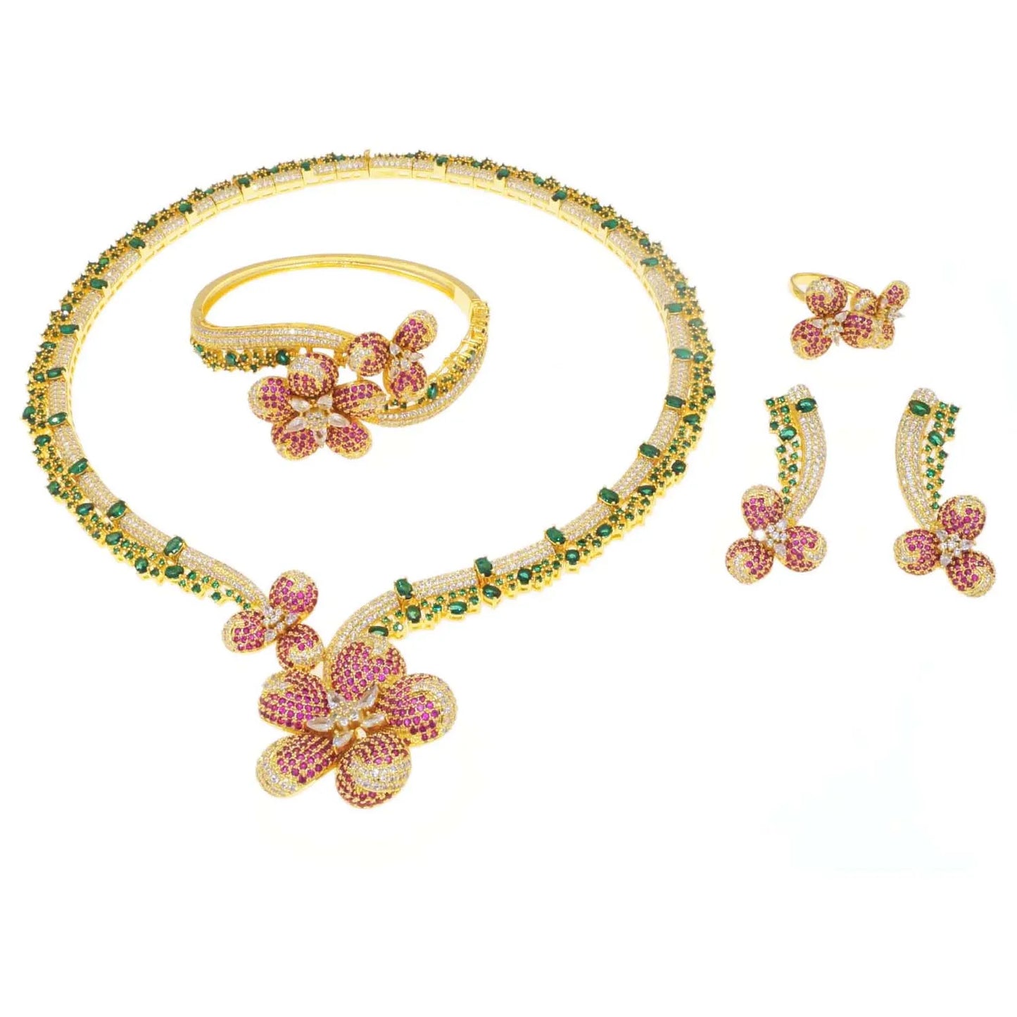 BrasZhuerrui Beautiful GoldPurple Grs Jewelry Set Cheap Een Necklace Jewelry Sets Latest Women's Christmas Gifts HZ23073186