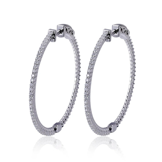 Messi Jewelry MSE-581 14k Solid Gold With 1.2mm Lab Grown Diamond Earrings