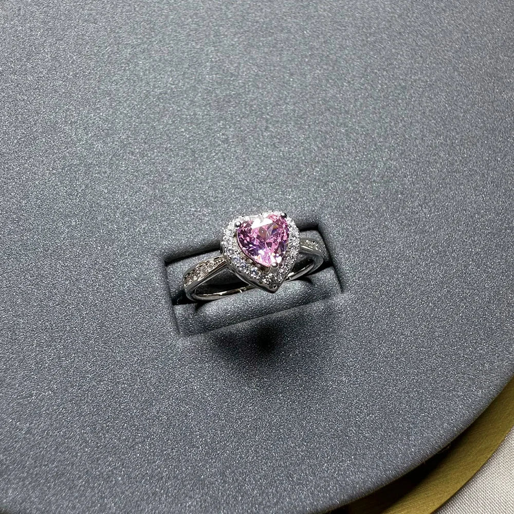 SILVERELLI Square Simulation Diamond 925 Silver Ring | Instagram Luxury Jewellery for Women