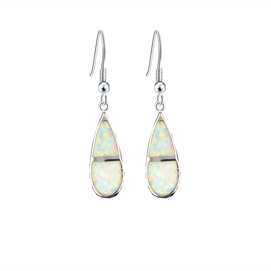 TikTok Hot Sale White Opal Studs Must Have for Cute Girls