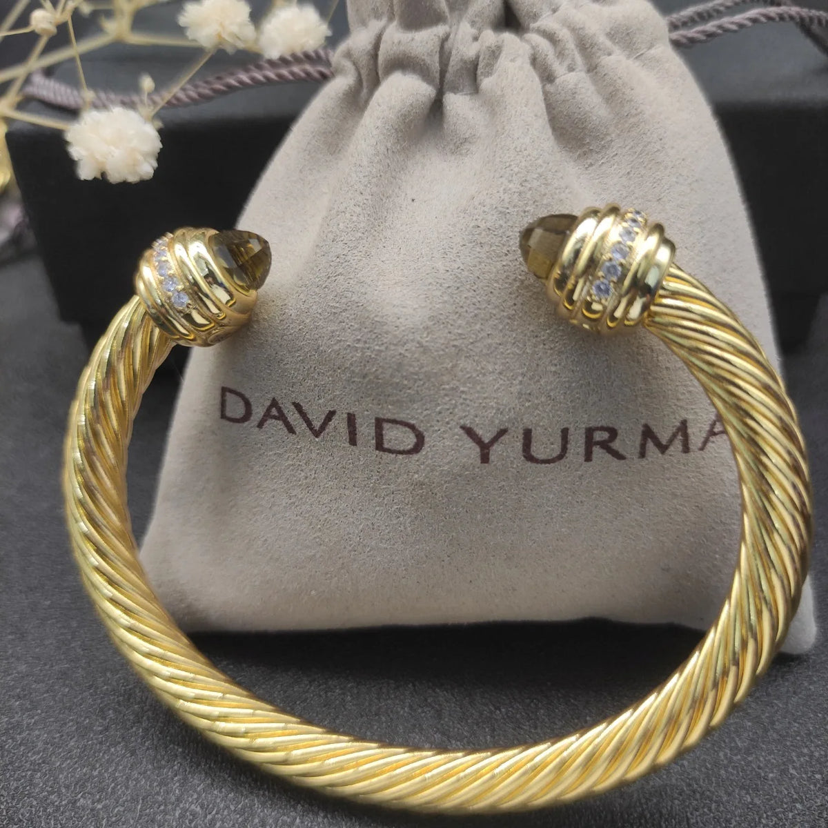 FASHIONISTA DY High-Quality 7mm Gold-Plated Diamond-Set Fashion Bracelet, Unisex Silver-Plated Diamond-Set Bracelet, Jewelry