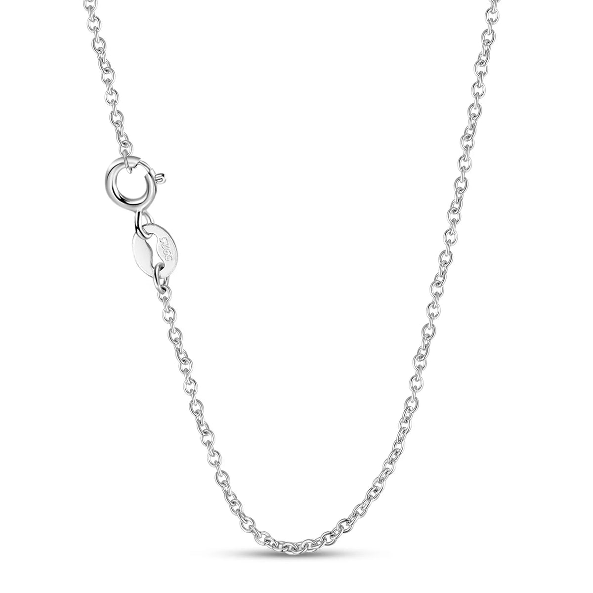 S&S 925 Silver Geometric Pendant Necklace | Diamond & Crystal Collection