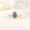 ArtistA Abiding Custom Various Designs Gold Plated 925 Silver Multishape Lab Grown Alexandrite Wedding Engagement Rings for Women