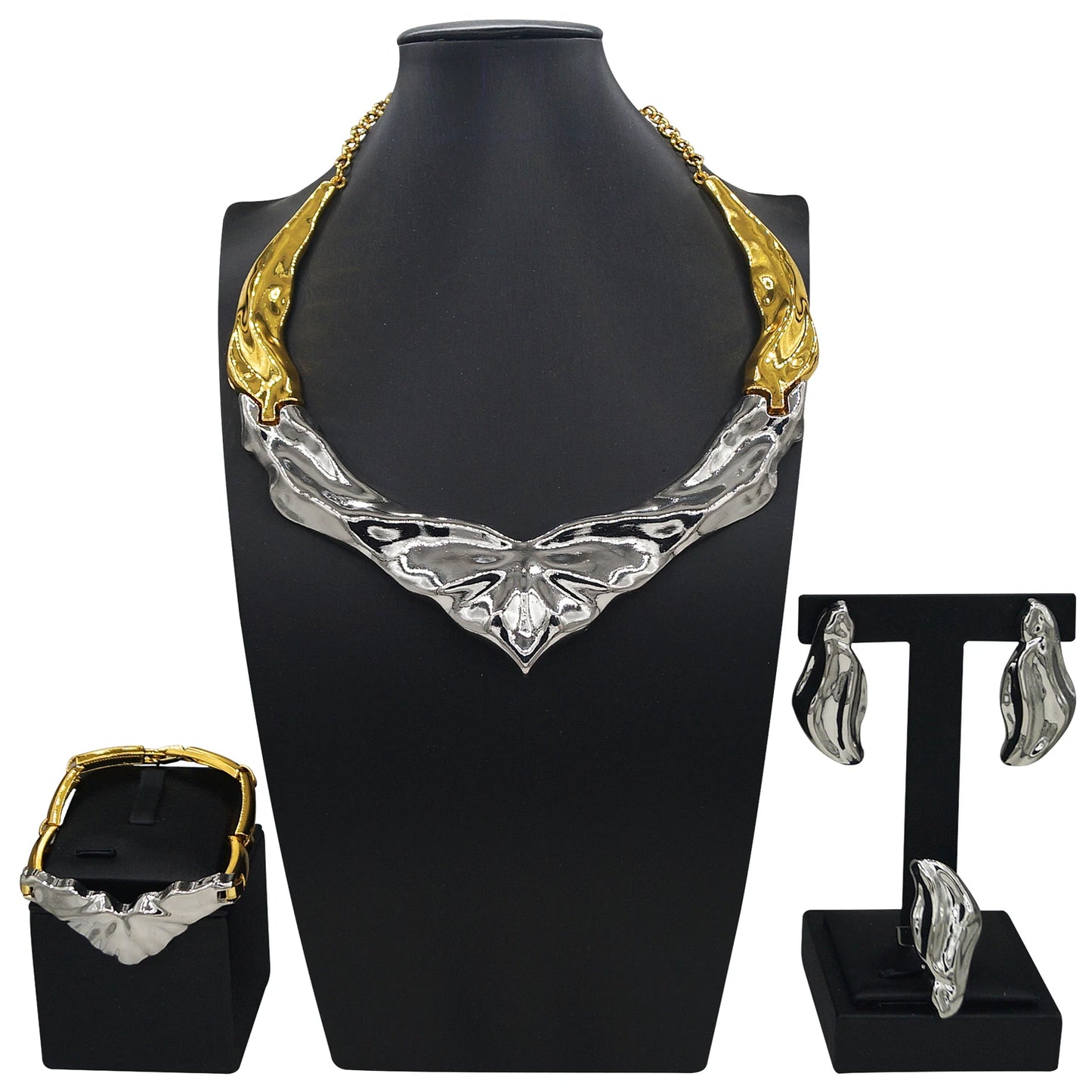 Zhuerrui Italiano Gold Designs Women Jewellery Set Party Fine Costume Jewelry Set Luxury Big Necklace Jewellery SetX0006830