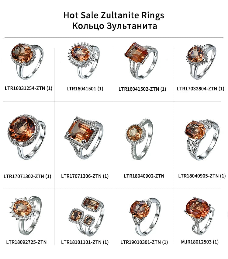 Zultanite Diaspore Gemstone Jewelry Set for Women Solid 925 Sterling Silver Ring Earrings Necklace Handmade Jewelry Set