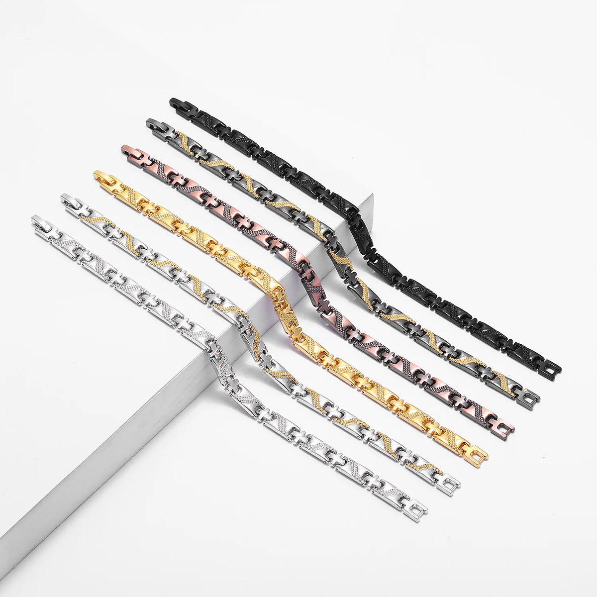 NewLife - Magnetic Kevlar Natural Stone Cross Bracelet
