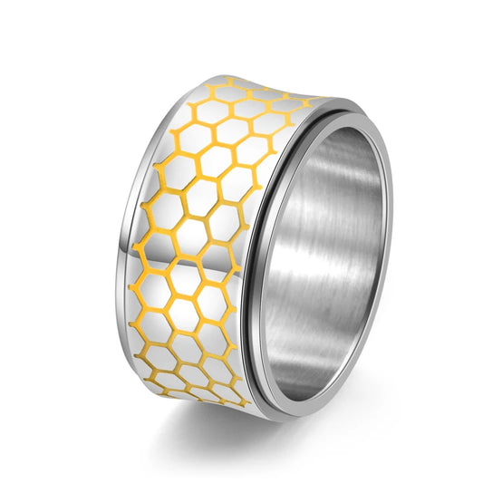NEWLiFE REBEL Westward Curve Ring in Stainless Steel