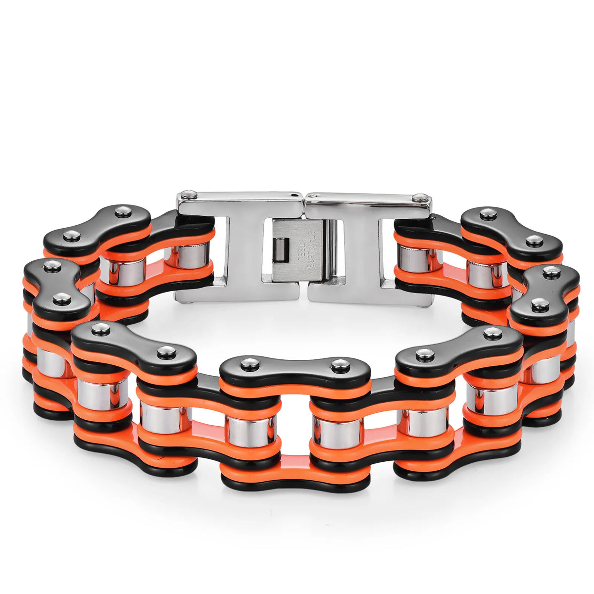 REBEL European American-style Personalized Stainless Steel bicycle Chain Bracelet Men Sleek Minimalist Biker-chic Hand Accessory for
