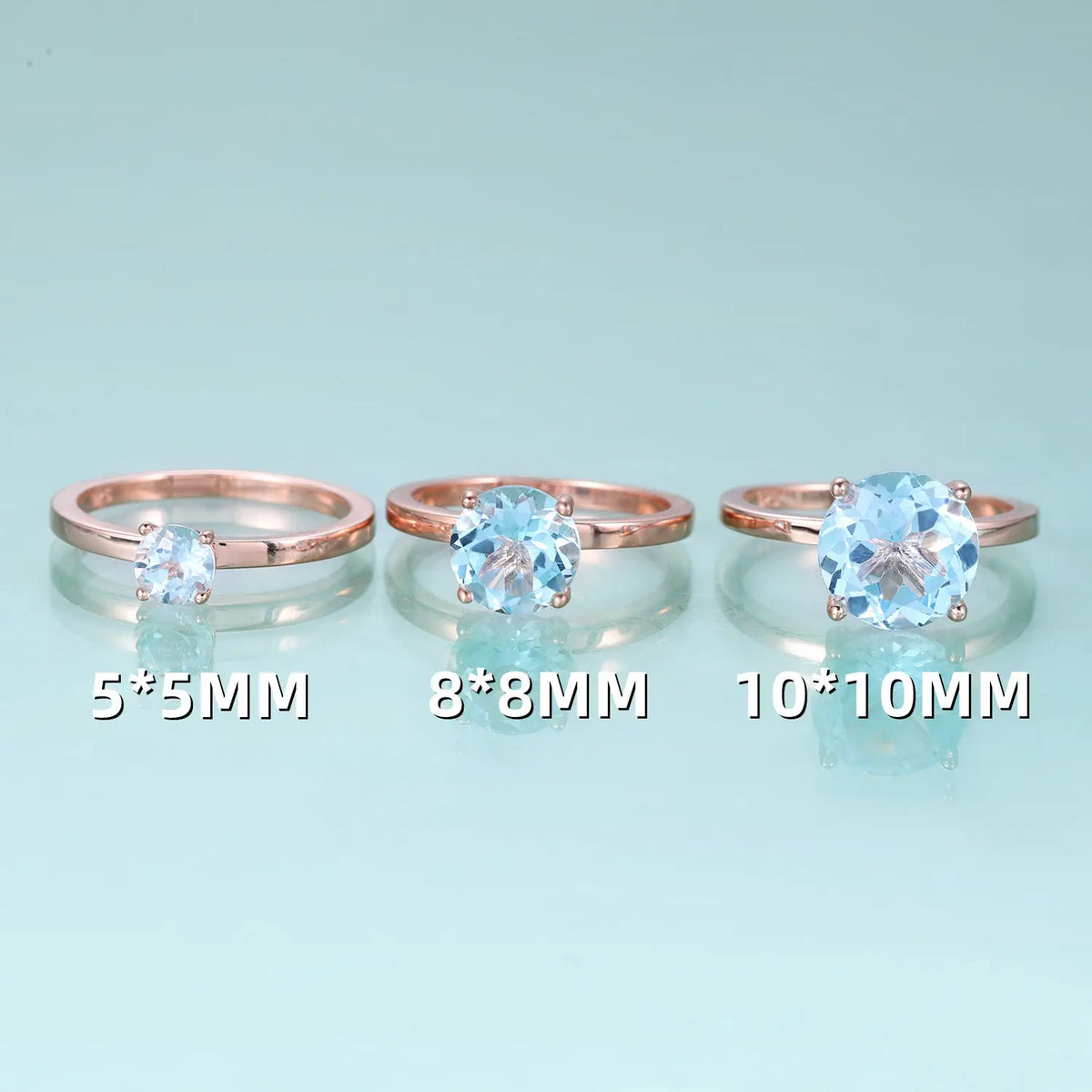 Gemfiori KH073 Abiding Direct Sale Women Jewelry 4 Claw 9MM Big Gemstone 925 Sterling Silver Gold Plated Solitaire Rings