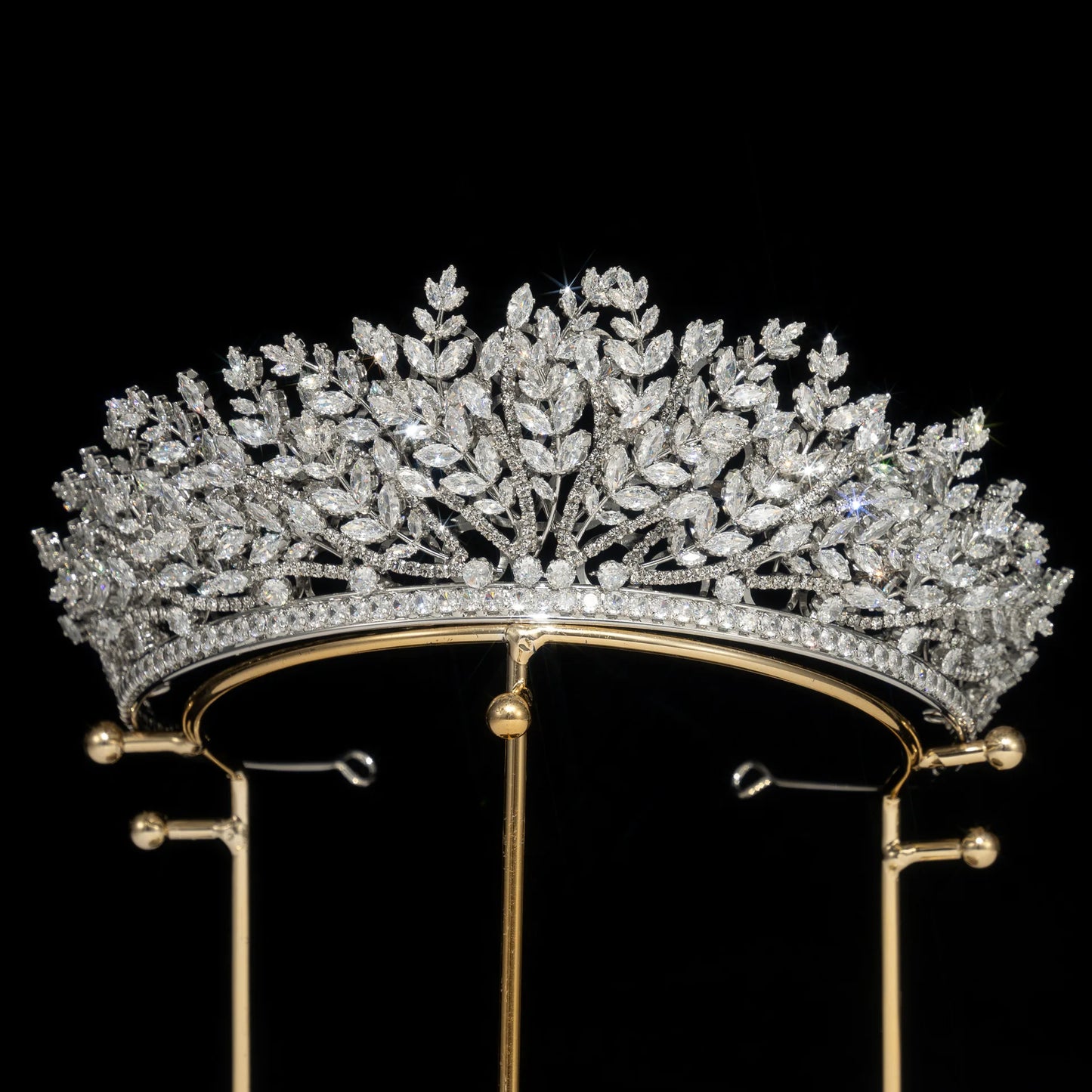 Queen Crown and Tiaras Rhinestone Zircon Headpiece Hair Accessories for Beauty Pageants and Weddings