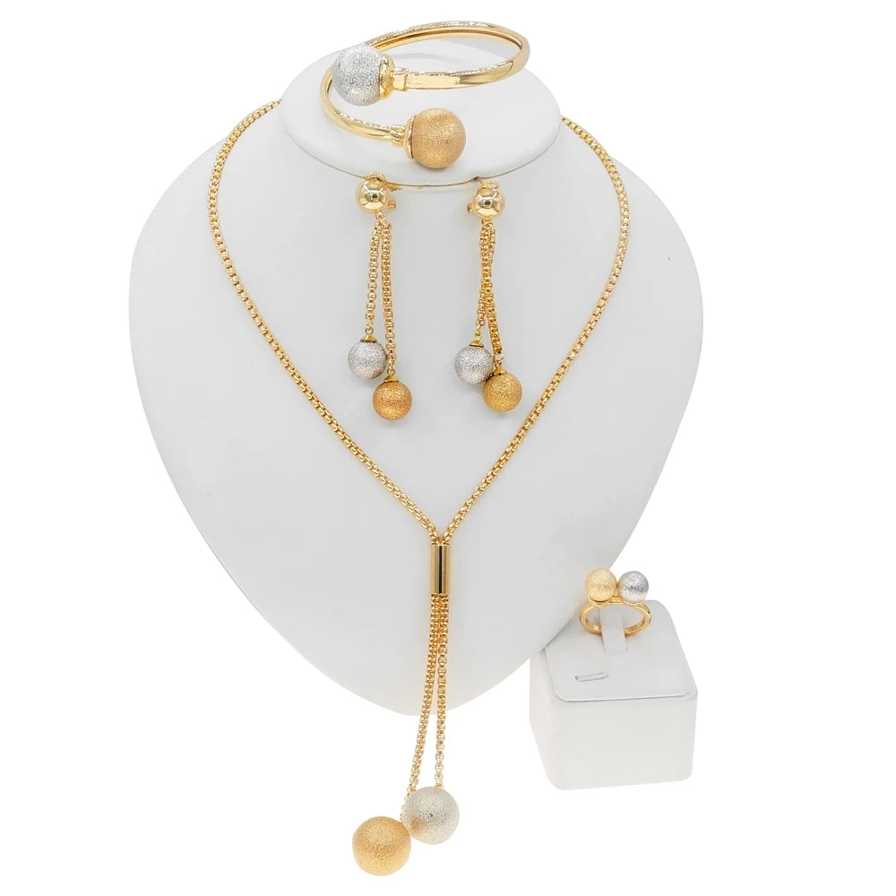 Zhuerrui Luxury Design 18K Brazilian Gold Style Party Factory Direct Trendy  Wholesale for Woman Jewelry SetsHN21031314