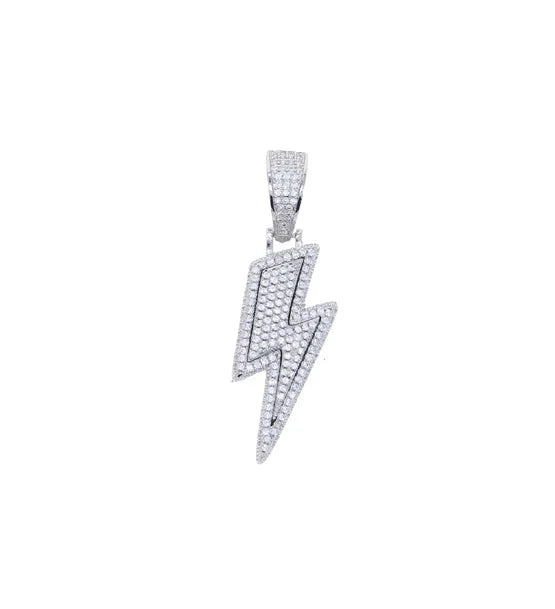 New Arrival Summer Hip Hop Men's Jewelry 5-Color Lighting Bolt Pendant Necklace for Engagement Wedding Party or Anniversary