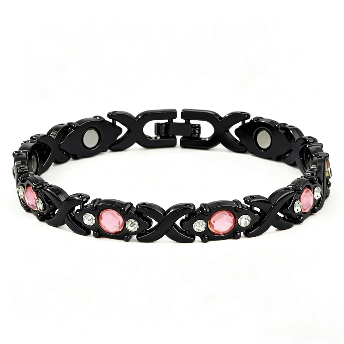 European and American fashion detachable energy magnet bracelet with diamond-encrusted and adjustable ladies bracelet