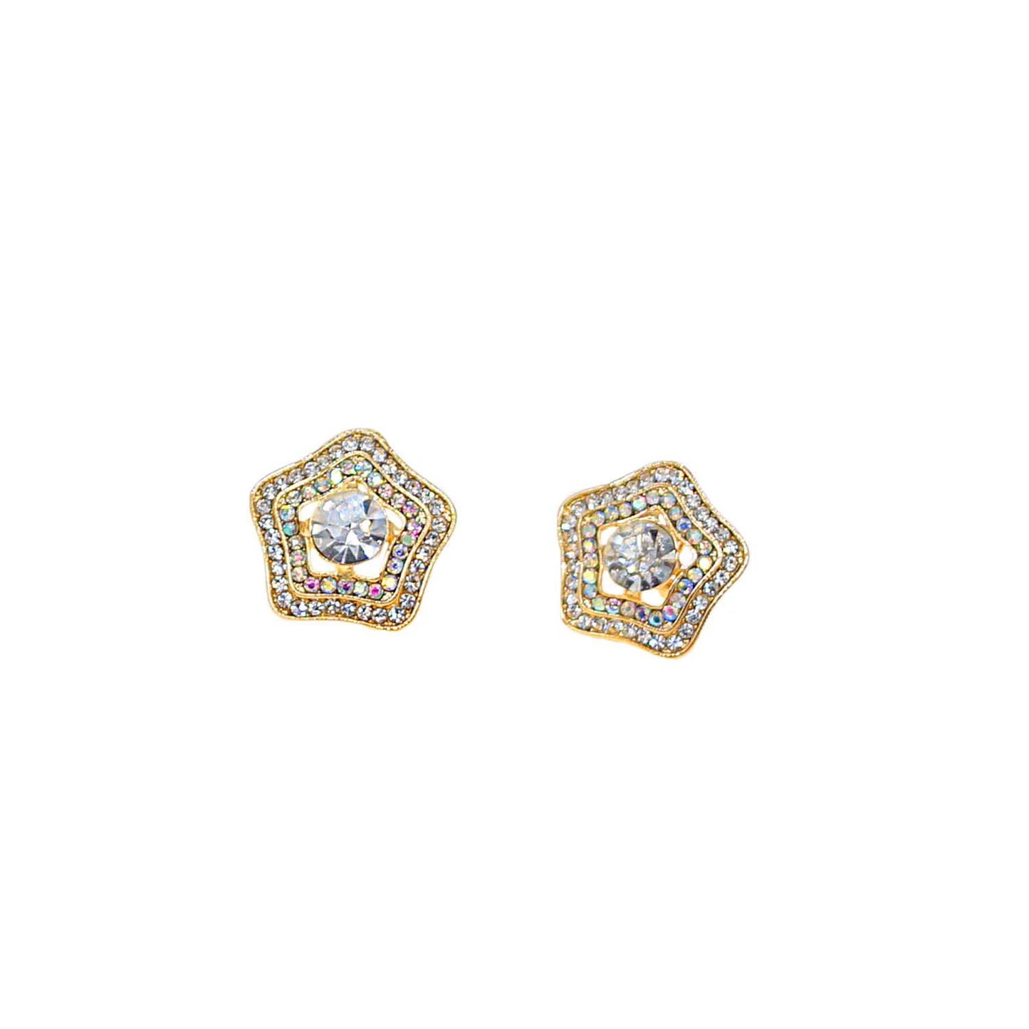 ZhuerruiNew 24K Gold-Plated Jewelry Set with Diamond Stars Unique Personality Vitality Bridesmaids Accompanied Hand GiftHA240507