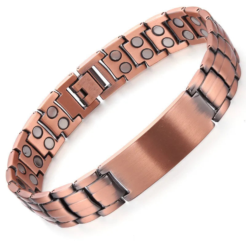 Fashion Magnetic Bracelet Elegant Alloy Double-Row Strong Magnets Magnetic Jewelry Bracelets for Women and Men