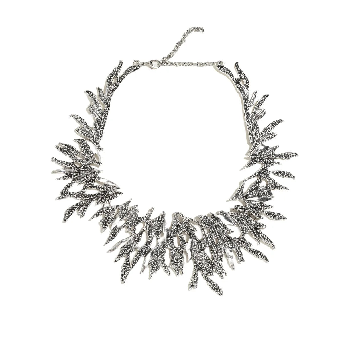 Geometric Fishtail Pendant Clavicle Necklace | Retro Vintage-Luxe Fashion Statement Necklace