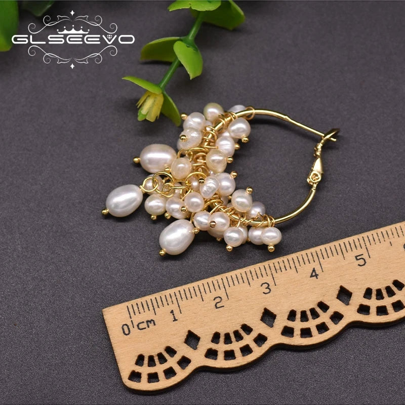Pure Natural Freshwater Pearl Earrings Luxurious Simplicity Wedding Birthday Party Gifts Handmade Jewelry  Earrings Bulk