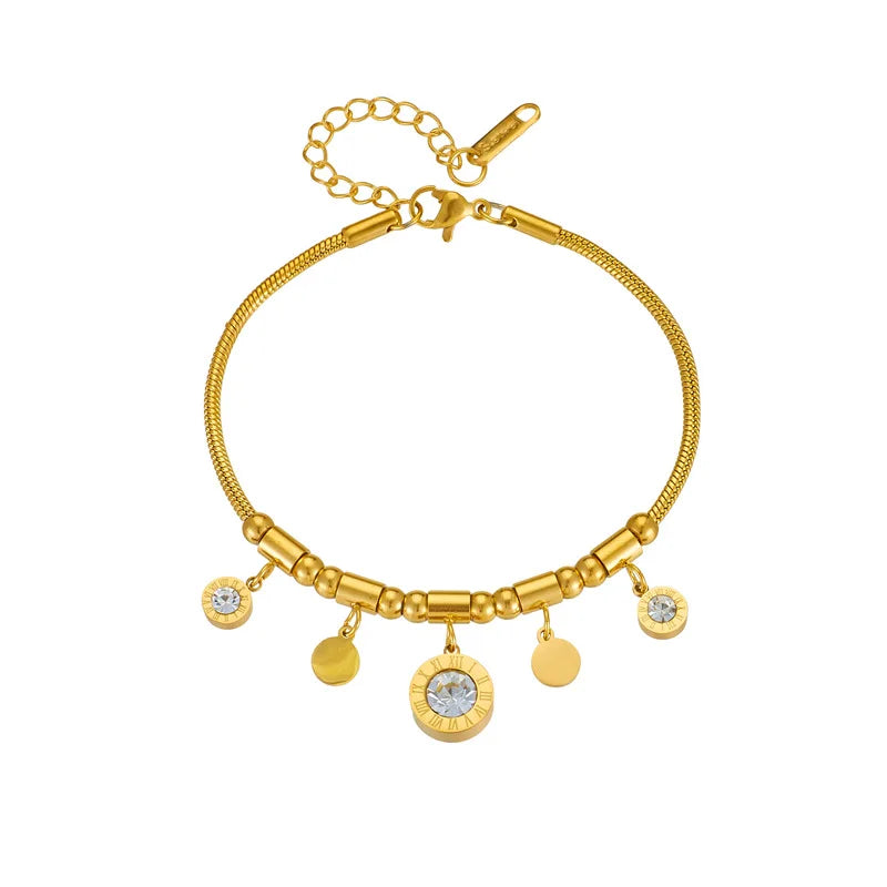 Gold Clear Crystal Choker Necklace & Bracelet Jewellery Set | Sparkling Luxury Fashion Set