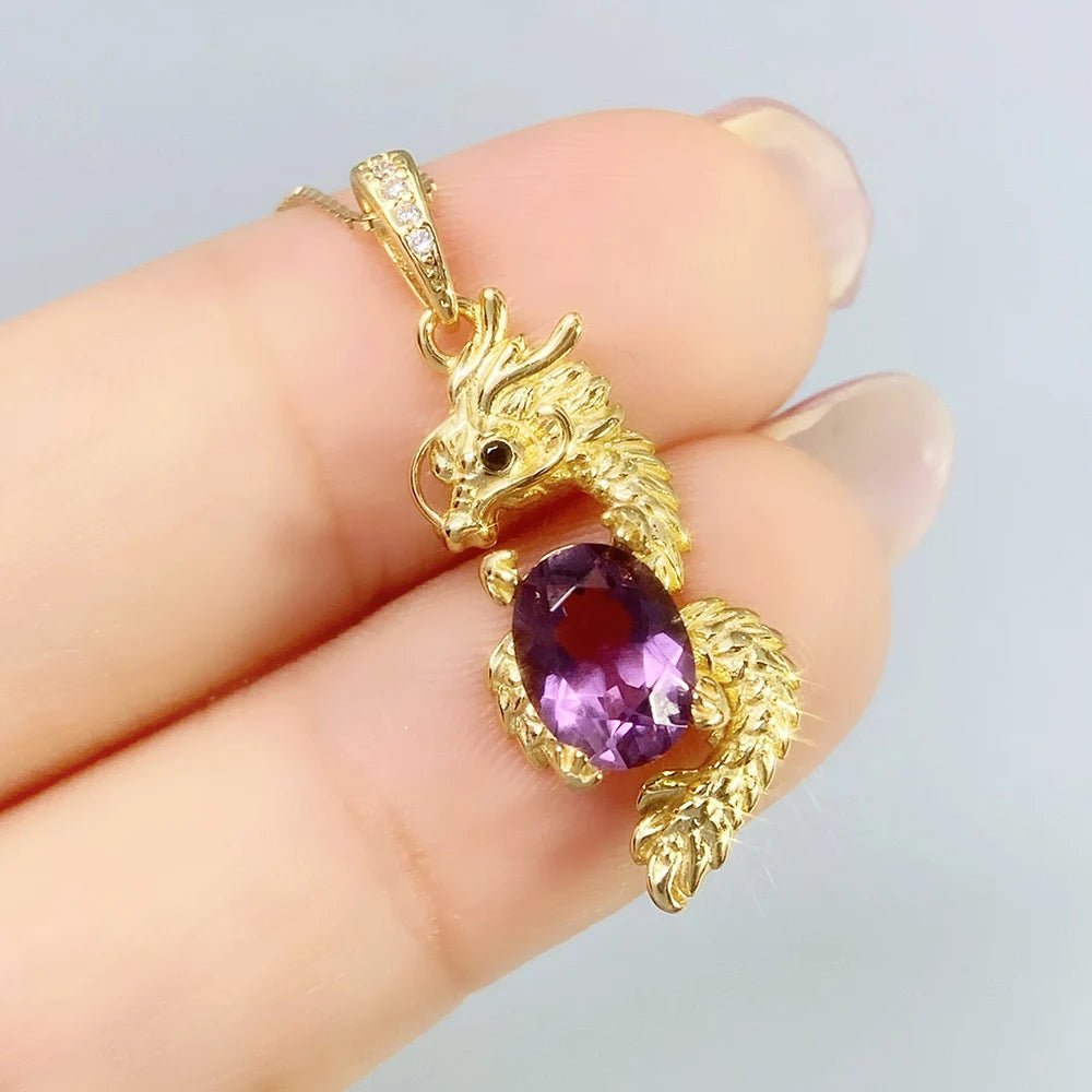 Gioiellieri Amethyst Silver Ring with Oval Cut Natural Purple Stone for Wedding Engagement in 925 Sterling Silver Band for Her Fine Jewelry