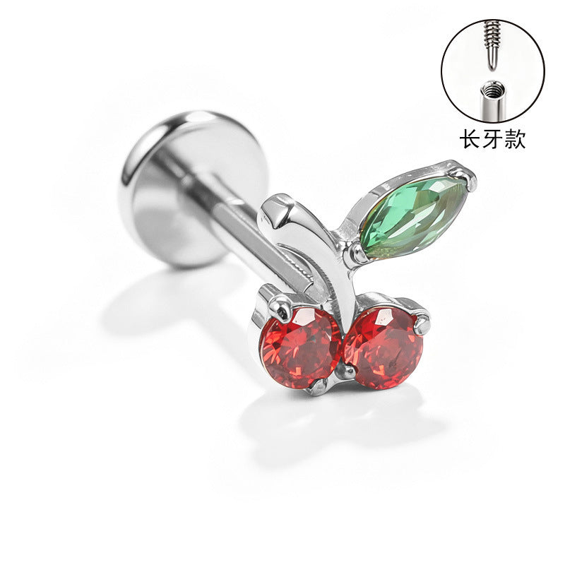 S&S ASTM F136 Titanium Zircon Helix Cartilage Stud | Gold | 31 Designs