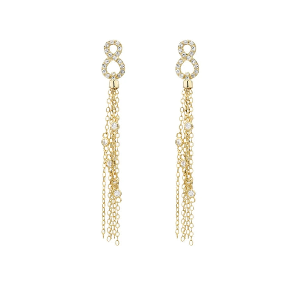 MuShan Jewelry Factory Pure Silver Earrings Tassels Earrings and Pendants Light Luxury and High End Cross Border Bestsellers