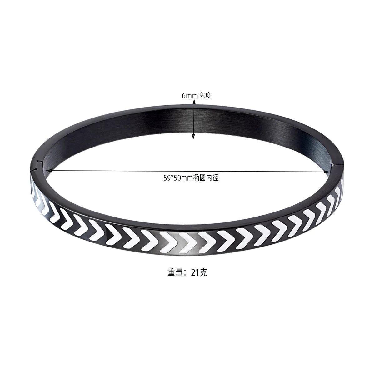 REBEL Women's Trendy Gold and Black Epoxy Stainless Steel for Bracelet New Fashion Titanium Steel Jewelry