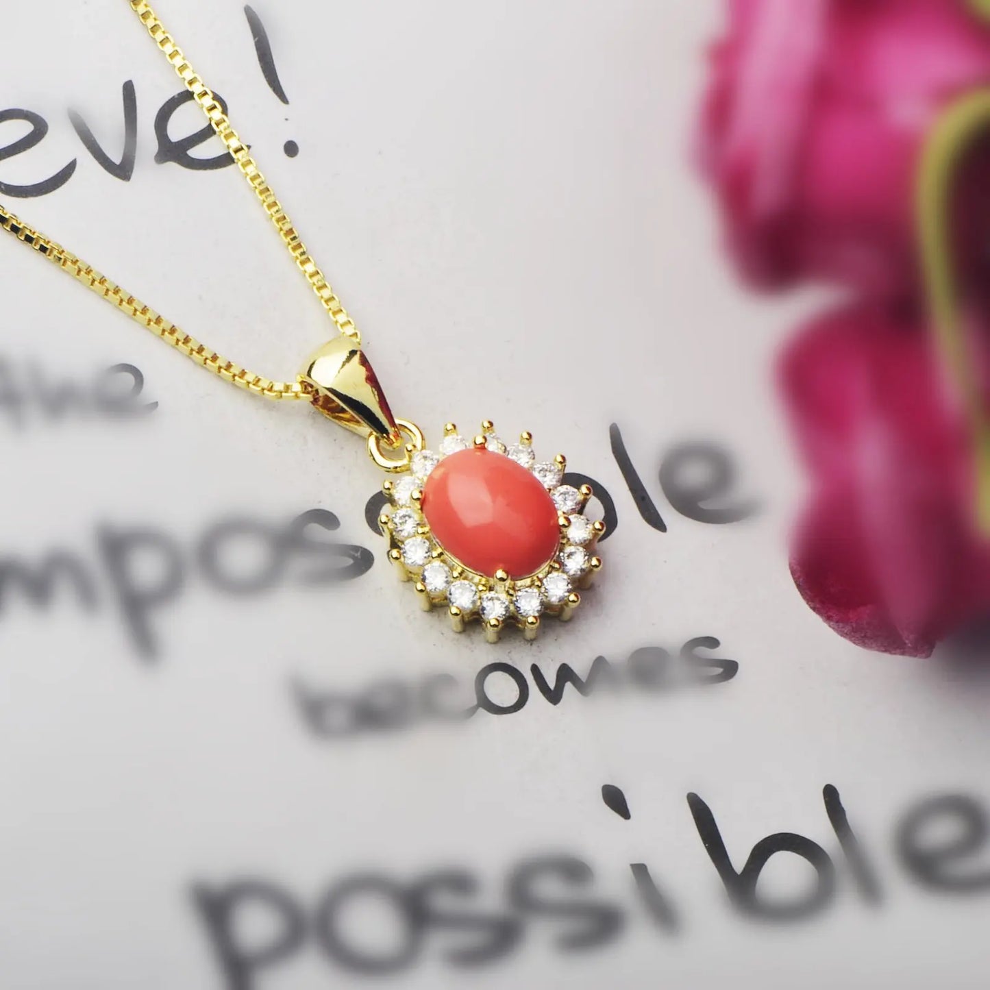 Trendy Christian Copper Silver Plated Pendant Coral Sweater Chain Link Chain Nautical Necklace Beach Women's Gift