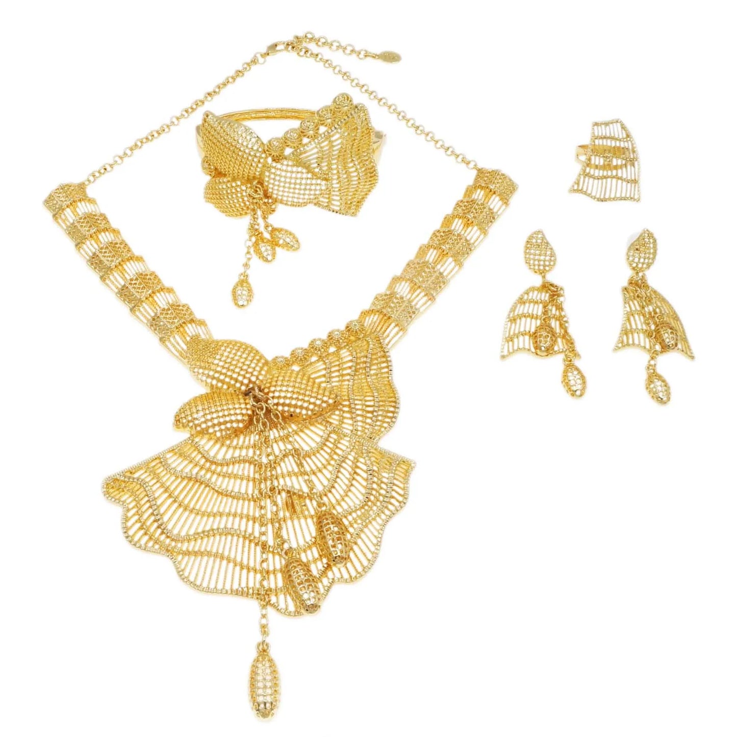 Zhuerrui Exquisite Accessories Good Jewelry Sets Fashion Silver Necklace Jewelry Set High-end Woman Costume Pendant H00745