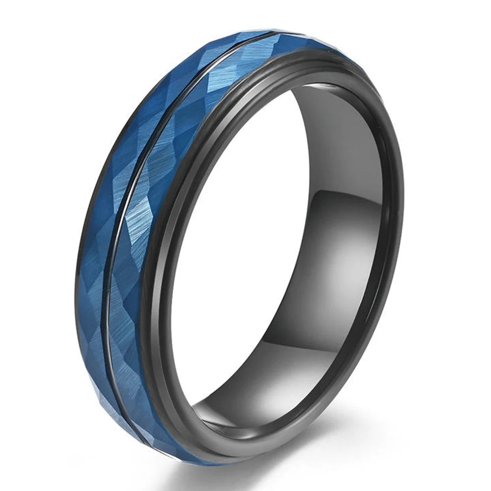 NEWLiFE REBEL Outline Trace 6mm Ring in Tungsten