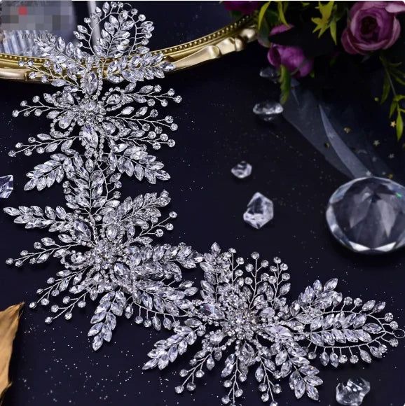 Stylish Bridal Crown Princess Tiara Hair Accessories Headband for Bridal Headwear Wedding Tiara