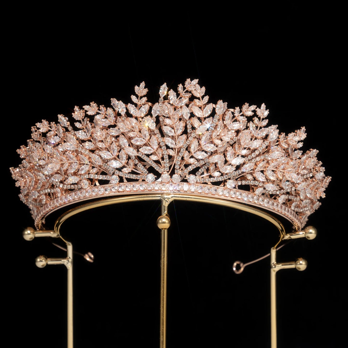 Queen Crown and Tiaras Rhinestone Zircon Headpiece Hair Accessories for Beauty Pageants and Weddings