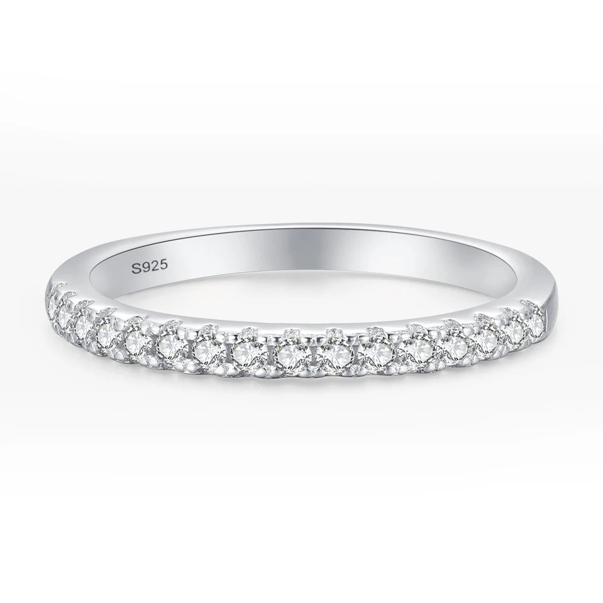 Anti-tarnish Women 925 Sterling Silver 5A 8A Zirconia Wedding Band Engagement Wedding Rings Fine Jewelry Customized Wholesale