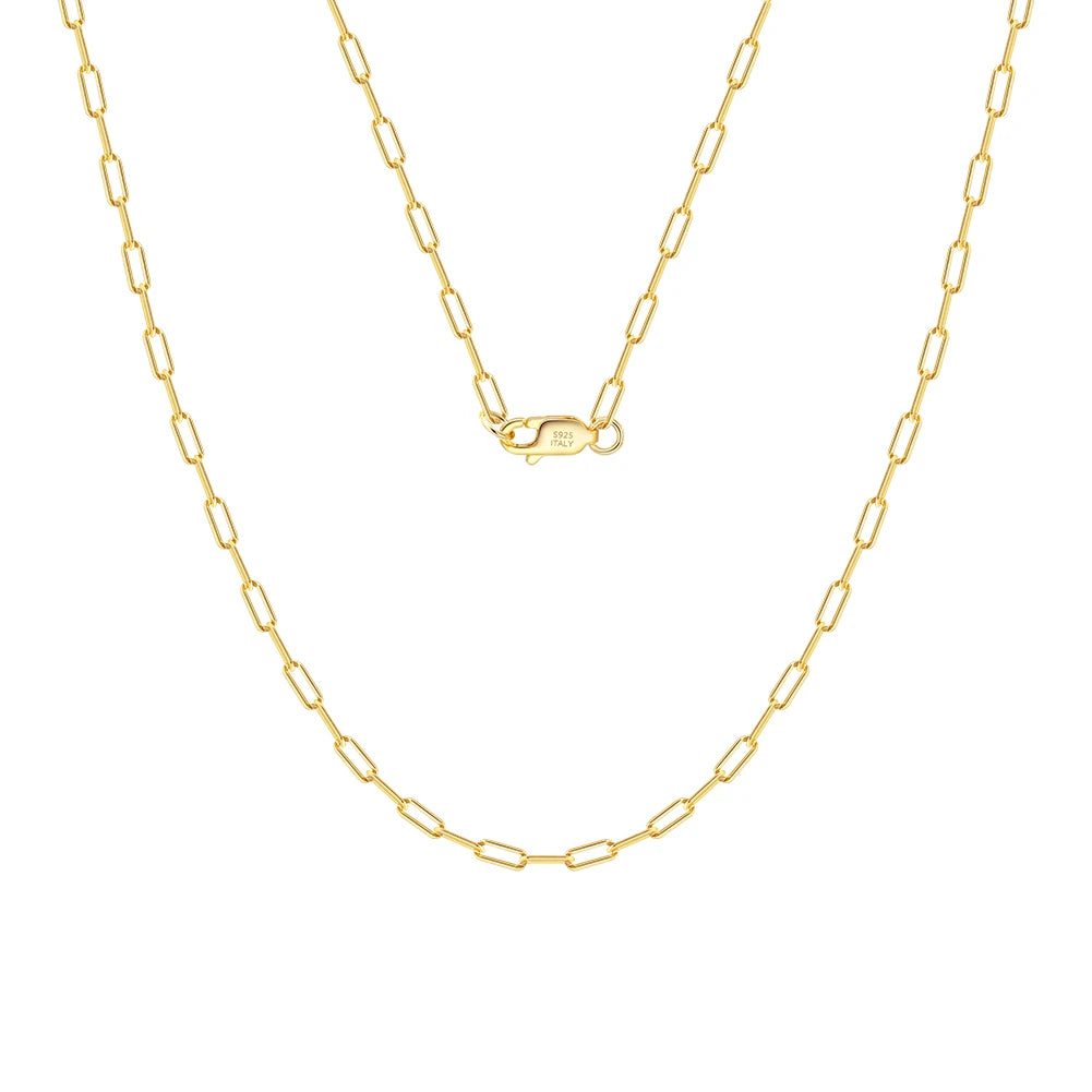 BSC-20 RINNTIN Wholesale 925 Sterling Silver Chains Gold Vermeil Jewelry