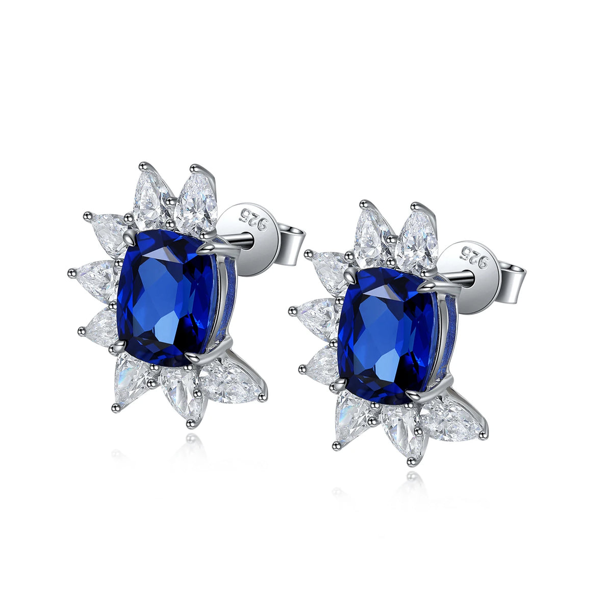 Gemfiori Factory Direct Sale 925 Sterling Silver High Quality Sapphire Gemstone Ring