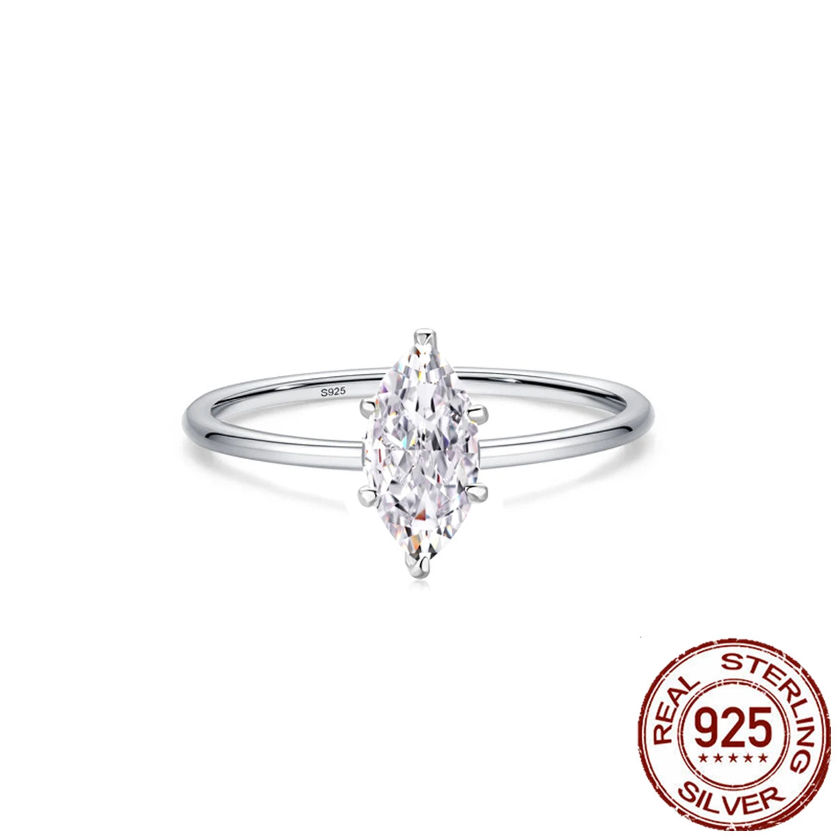 S&S 925 Sterling Silver CZ Stackable Ring Collection – Adjustable & Sized – Collection