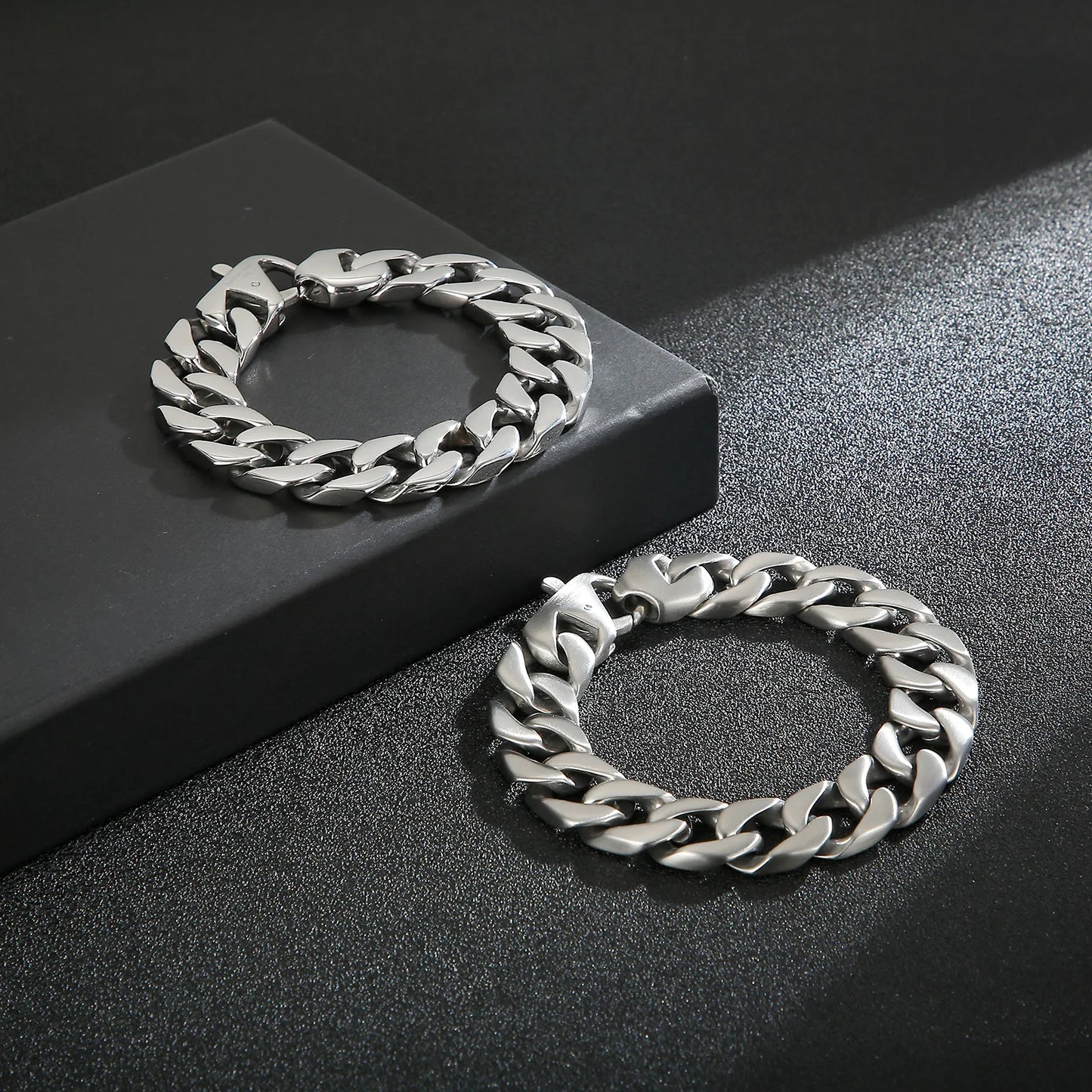KALEN Fashion Personality 22cm Cuff Stainless Steel Men's Bracelet
