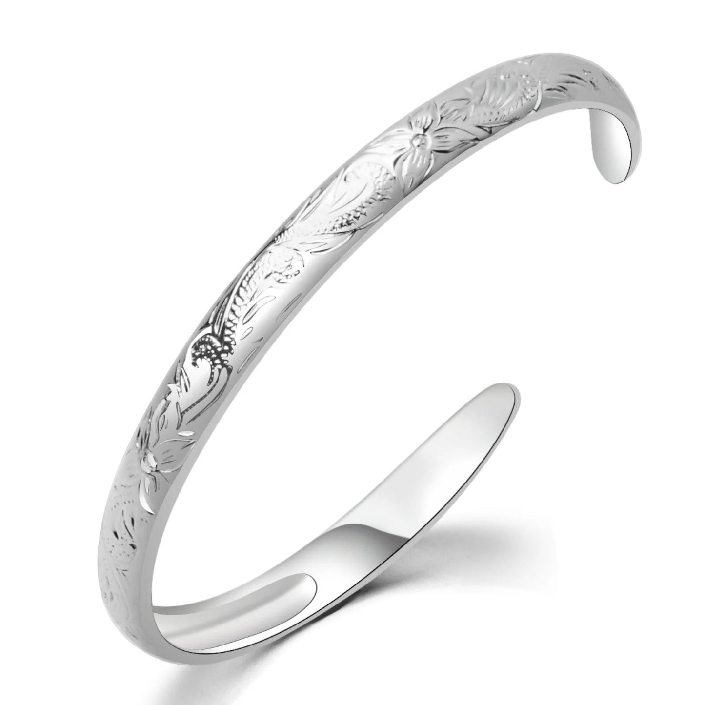 Opal Bangle Aobao Geometric Inlaid Silver Tone Fashion Jewelry