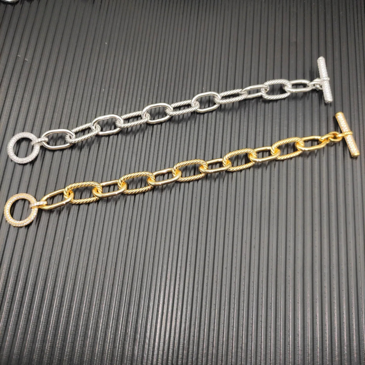 FASHIONISTA DY High-Quality Silver-Plated Diamond-Embedded Bracelets, Gold-Plated Diamond-Embedded Bracelets, Jewelry