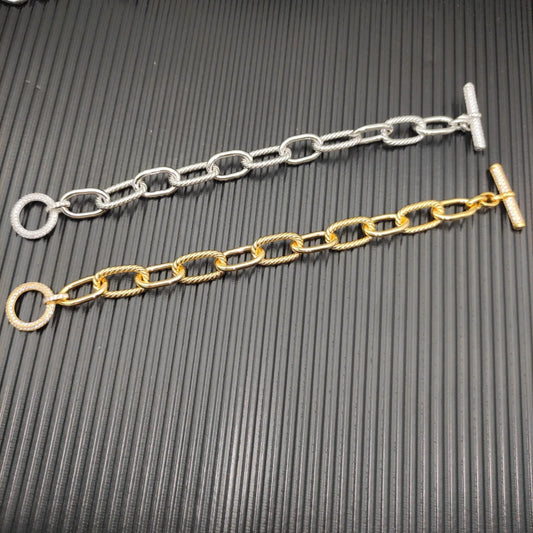 FASHIONISTA DY High-Quality Silver-Plated Diamond-Embedded Bracelets, Gold-Plated Diamond-Embedded Bracelets, Jewelry