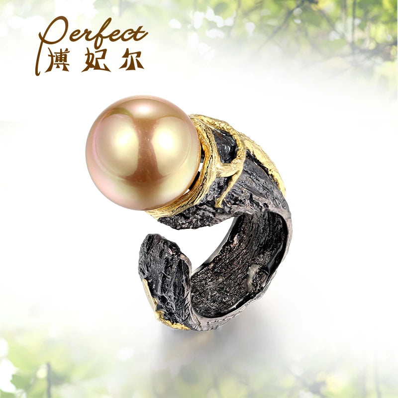 Jewelry Shell Pearl Ring Settings Plated Gemstone Rings Silver Plated 925 Sterling Silver Gift