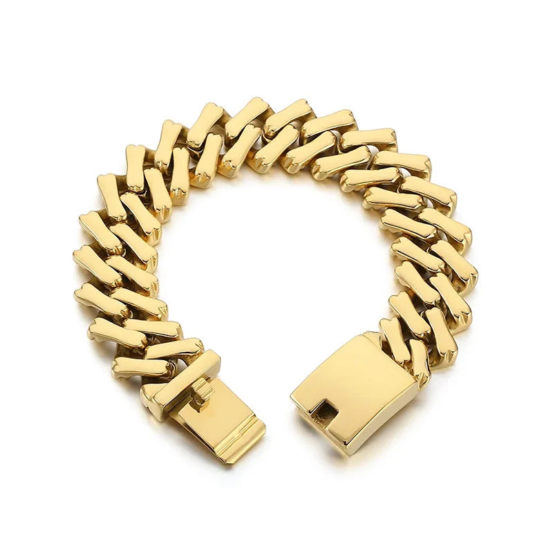 NEWLiFE BiG-BOSS 20mm Necklace in 18K Gold for Men & Women | Designer Hip-Hop Jewellery