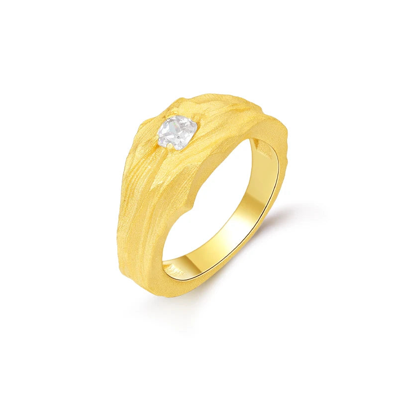 BiG-BOSS Kirin Stock Custom Gold Plating 925 Sterling Silver Men's Ring Saudi Arabia Zircon Sterling Silver Rings OEM ODM