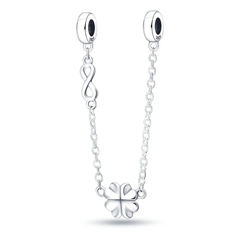 S&S Four Leaf Clover Zircon & Enamel 925 Silver Jewellery | Rings, Earrings, Bracelet & Pendant | S&S Collection